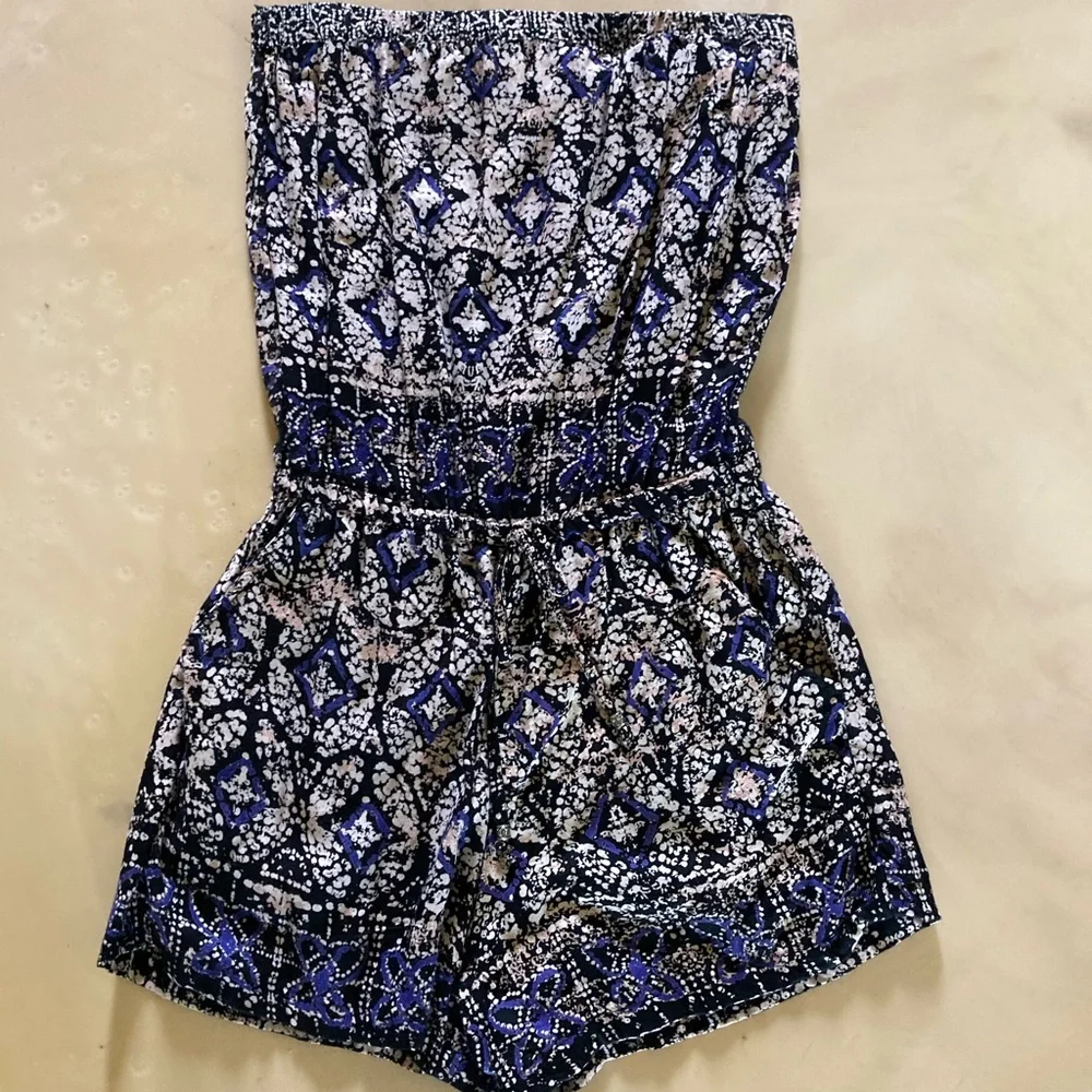 Angie Boho Strapless Romper - Picture 1 of 3